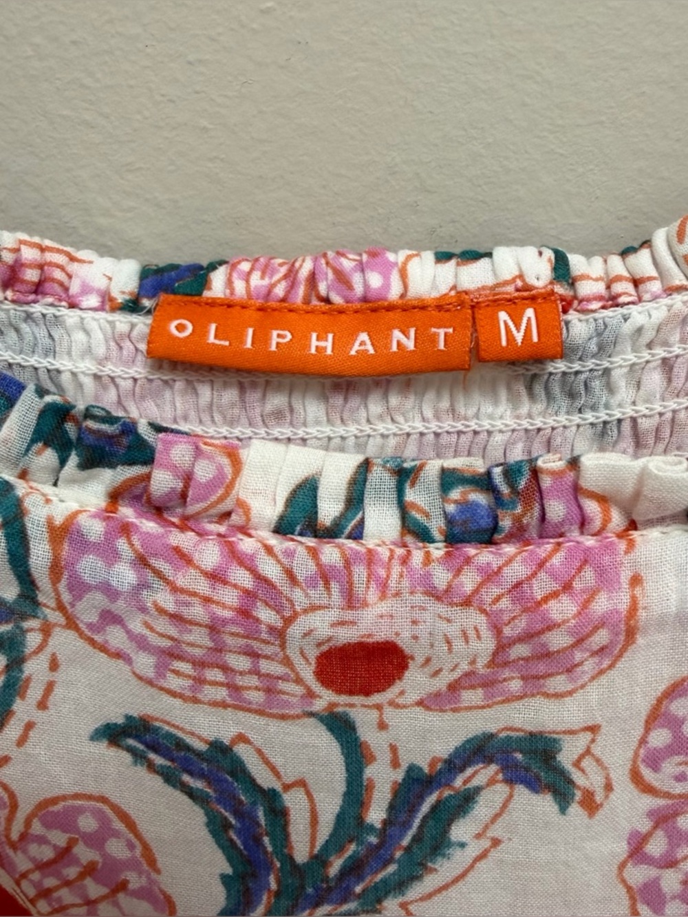 Oliphant Tuckernuck Lucia Tiered Maxi Sun Dress Floral Multi Size M - Picture 9 of 10